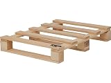 Schroth Home Einwegpalette 80 x 60 cm rechteckig – Einwegpaletten aus Vollholz – kleine Holzpalette – halb