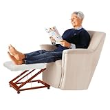 MEDOSAN Relax-Hocker | Fußhocker | Polsterhocker | 3fach höhenverstellbar | mit Kuschelbezug |