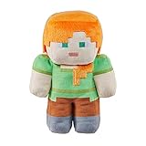 MINECRAFT Plüschfiguren - Rothaariger Actionheld 20 cm, authentisches Design, verpixelte Details, für Kinder ab 3 Jahren, HLN12