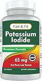 Kaliumjodid 65 mg Nahrungsergänzungsmittel, Kaliumjodid 60 Tabletten (1er Pack)
