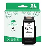 COLORETTO PG-540XL 540 XL Wiederaufbereitet Druckerpatronen Tintenpatrone für Canon 540 XL für Pixma TS5100 TS5150 TS5151 MG3500 MG3650 MG3600 MX475 MX375 MX495 MX535 Drucker (1 Schwarz)