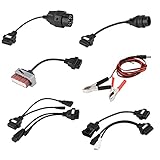 Qiilu 8 Stück Autodiagnosekabel, Autodiagnose-Werkzeugkabel Adapter 2-Schnittstelle für Delphi ds150
