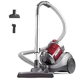 Akitas 800W Beutelloser Staubsauger ohne Beutel mit starker Saugkraft und deutschem Wessel-Werk 2-in-1-Bürstenkopf für Hartböden und Tepp