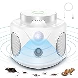 Ultraschall Mäuseabwehr Mäuseschreck, Rattenabwehr Ultraschall Gegen Mäuse Vertreiben Mäusevertreiber, 4 Modi & Stroboskoplicht Ultraschall Schädlingsbekämpfer Gegen Ratten Rattenschreck im g