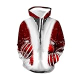 Weihnachts Hoodie Herren - Hoodie Lustiger Bequemes Langarm Sweatshirt Lustige Weihnachts Hoodies Christmas Jumper Sweats Winter Hoodie Sweatshirt Weihnachten Christmas M