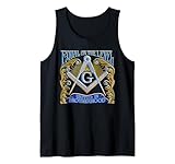Freimaurer-Symbol mit 'gleich und vereint in Bruderschaft' MM Tank Top