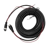 CFTGIW 4 Pin Backup -Kamera -Verlängerungskabel mit Drahtnockenrückweiterungskamera Verlängerungskabel für CCTV Rückfahrkamera LKW Anhänger RV 12m / 39.4ft Kabel Die Lösung Rea Backup Kamera I