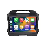 9 Zoll HD Touchscreen Android 12 Autoradio für Kia Sportage 2010-2015 mit Carplay Android Auto DAB RDS GPS Navigator DSP 4G BT 5.0 MirrorLink Lenkradsteuerung Rückfahrkamera (8Core+3G+3