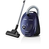 Siemens Staubsauger mit Beutel synchropower VS06B1110, Bodenstaubsauger, Hygiene-Filter, Bodendüse für Hartboden und Teppich, Starke Saugleistung, langes Kabel, Fugendüse, 700 W, b