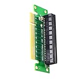 WLGQ PCI-E 8X Stecker auf Buchse Riser Karte PCI-E 8X Links 90 Grad Adapter, geeignet für Server, Desktop, Bitcoin Mining Machine T