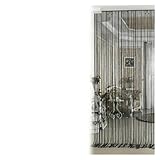 LYXYGMV 100 * 200 cm Kristall Perlen String Tür Vorhang Fenster Raumteiler Hause Dekoration Vorhänge Wohnzimmer Fenster Vorhang Geeignet Für Wohnzimmer, Schlafzimmer(Black)