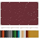 Outdoor-Terrassenvorhänge, wasserdicht, Sonnenschutz, Verdunkelung, wärmeisoliert, Sichtschutzvorhänge für Balkon, Veranda, Pavillon, Pergola, Königsblau, 215 x 115