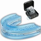 Schnarchschiene gegen Schnarchen und Knirschen | Anti-Snoring Mouth Guard (schnarchstopper,aufbissschiene) | endlich Schnarchfrei mit anti Schnarch zahnschiene - Anpassbar wie vom Zahnarzt Verstellb