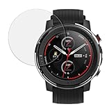 SWIDO Schutzfolie für Amazfit Stratos 3 [2 Stück] Anti-Reflex MATT Entspiegelnd, Hoher Härtegrad, Schutz vor Kratzer/Folie, Displayschutz, Displayschutzfolie, Panzerglas-F