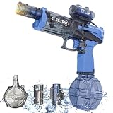 JetBlaze Aqua Pulser – Wasserpistole mit Feuereffekt, perfekt for energiegeladene Strand- und Pool-Partys(Blue)
