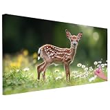 Diamond Painting Reh Diamond Painting Erwachsene Groß XXL 120x60cm, 5D Diamant Malerei Blume Basteln Erwachsene, DIY Full Drill Diamant Kunst Set mit Zubehör Deko Wohnzimmer Geschenke für Frauen -1401