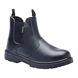 Blackrock Safety Dealer-Stiefel in Schwarz mit Stahlkappe und Schutz-Zwischensohle aus Stahl. Arbeitsstiefel mit Stahlkappe, ideal für Bau, Landwirtschaft und U