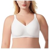 Jelly Bra Damen Bügelloser Push Up Leopardenmuster BHS Bequemer Nahtloser BH Ohne Bügel Seamless Pushup Bügelfreier Unterwäsche Soft Komfort V Ausschnitt Vollständiger T Shirt B
