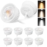 YindaLux 10er Set LED Modul Dimmbar ø50x23mm für Einbaustrahler Aufbauspot 4.9W 500LM 3CCT Warmweiß 3000K Naturalweiß 4000K Kaltweiß 6500K IP44 Wasserdicht 38°Modul Ersetzt GU10 MR16 L