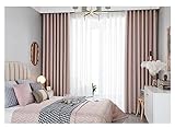 ANAZOZ Vorhänge Wohnzimmer mit Ösen 2er Set, Vorhänge Verdunkelung Schlafzimmer Polyester 137x214cm Uni R