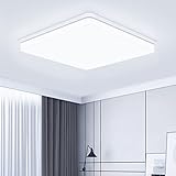 Philonext Deckenleuchte Flach Led Deckenlampe 48W, 6500K 5000LM Deckenbeleuchtung Panel, Kaltweiß Led Lampen, Deckenlampe für Wohnzimmer Schlafzimmer Küche Balkon Büro F