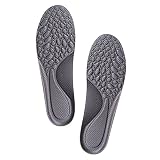 HAWILLOSCH 1 Paar Bogen Einlegesohle Einlegesohlen Für Sportschuhe Auswechselbare Fußeinlagen Sportliche Einlegesohlen Bequeme Schuheinlagen Laufeinlagen Für Männer Grey Kräftige Baumw