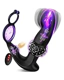Upgraded Analvibratoren für Mann Prostata Stimulation Männer, 30°Aufwärtsdesign Diamantartiger Analplug für Männer mit Dual Penisring, Vibratorensets Sex Spielzeug Anal Vibrator mit 7 * 7 Modi &