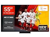 TCL 55Q7C 55 Zoll QD-Mini LED-Fernseher, 4K HDR Premium 2600, Smart Google TV (Dolby Vision IQ & Atmos, HVA-Panel, Audio von Bang & Olufsen, 144Hz Motion Clarity Pro, Game Master)