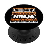 Personalberaterin Multitasking Ninja lustig PopSockets mit austauschbarem PopGrip