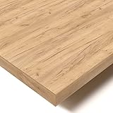POKAR Tischplatte 160x80 cm | Schreibtischplatte 25 mm Stärke | Ideal für höhenverstellbare Schreibtische und Esstisch | Robuste und Langlebige | Made in Europe | Golden Craft E