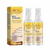 2PCS Bienengift Nagelpflege Spray, Bienengift Nagelbehandlung Serum für Fingernägel und Fußnägel,Nagelverteidigung Bienengift Behandlung