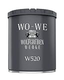 WO-WE Nano Fassadenfarbe W520 Wandfarbe für Außen Mauer Fassade Anthrazitgrau - 750