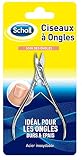 Scholl Nagelpflege - Nagelknipser für Fingernagel und Zehennägel, robuste Edelstahl-Zehennagelschere zum Schneiden von dicken Zehennäg