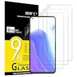 NEW'C 3 Stück für Xiaomi Mi 10T 5G, Mi 10T Pro 5G für Panzerglas, Frei von Kratzern, 9H Härte, HD Displayschutzfolie, 0.33mm Ultra-klar, Ultrabeständig