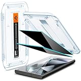Spigen Glas.tR EZ Fit Sichtschutz Schutzfolie kompatibel mit Samsung Galaxy S24 Ultra, 2 Stück, Privacy Schutz, Kratzfest, 9H Härte F