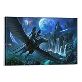 WQIRALFEX Avatar Leinwandbild WanddekorationGroße WandaufkleberHochwertige Professionelle LeinwandEinfache InstallationGeeignet Für Männer Und Frauen Schlafzimmer 16x24inch(40x60cm)