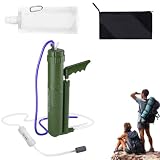 Wanderwasserreiniger – Survival-Wasserreiniger | Leichter Wasserfilter mit 0,0001 Mikron Handpumpe, hochpräziser Handpumpen-Wasserfilter für Outdoor-Abenteuer, Überleben und sicheres Trink