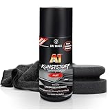 Auto Kunststoffpflege Set für Innen und Außen | Dr. Wack A1 Kunststoff Tiefenpfleger Matt 250ml + Auftragsschwamm + Poliertuch | Für intensive Farbauffrischung & Pfleg