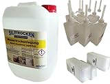 Horizontal Sperre SILITROCKEN 25 L+20 Injektionsflaschen - komplett Set - Stoppt Feuchtigkeit in M