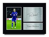 HWC Trading A4 Timo Werner Presents gedrucktes Autogramm Bild für Fans und Fans – A4