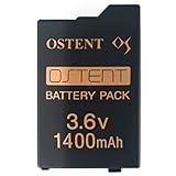 OSTENT Real 1400 mAh 3,6 V Lithium Ionen Polymer Akku Ersatz Upgrade Version für Sony PSP 2000/3000 PSP-S110 Konsolen-Videosp