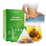 Detox tee, Gesundheitstee zur Leberentgiftung mit Goji & Chrysanthemen – Chinesischer Kräutertee für Lebergesundheit – 15 Beutel – 8 Natürliche Zutaten – Vegan, Zuckerfrei,