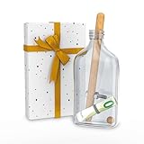 LUKEDOⓇ Flaschensafe Geldgeschenk Rätsel [Set inkl. Geschenkverpackung und Schleife] Flaschentresor - Geldgeschenke Verpackung Rätsel Geschenke - Tresor Flasche - Flaschenrätsel - F
