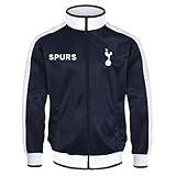 Tottenham Hotspur - Herren Trainingsjacke im Retro-Design- Offizielles Merchandise - Geschenk für Fußballfans - Dunkelblau - Marineblau - 3XL