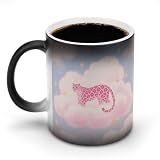 Kaffeebecher mit Griff, hitzeempfindlich, farbwechselnd, 325 ml, große Keramiktasse mit Griff, personalisierbar, magische Tassen, Temperaturwechsel-Tasse, Neuheit für Weihnachten, lustige Geschenk