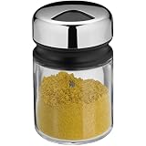 WMF Depot Universalstreuer 100ml, mit Aromadeckel, Gewürzglas grobes Streubild, Glas, Cromargan Edelstahl, spülmaschinengeeig