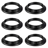 AEIOPRS 6 pcs Schraubring Kunststoff zur Halterung von Lampenschirme an Tisch-, Wand- und S