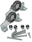 HKB® Laufteile Set, 2 Stück für 1 Tür, Metall verzinkt, ø 35