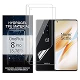 Glcrrpu Displayschutzfolie für OnePlus 8 Pro, 17,2 cm, hochempfindlich, Hydrogel-TPU-Folie, HD, klar, flexibel, selbstheilend, kein gehärtetes Glas, 2 Stück