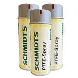 3 x siwitec by Schmidt's PTFE Spray 400ml, Universal-Schmiermittel für Metall- und Kunststoffteile, Universalschmiermittel, PFTE-Spray, Trockenschmiermittel, Trockenschmierspray, Multifunktionsspray